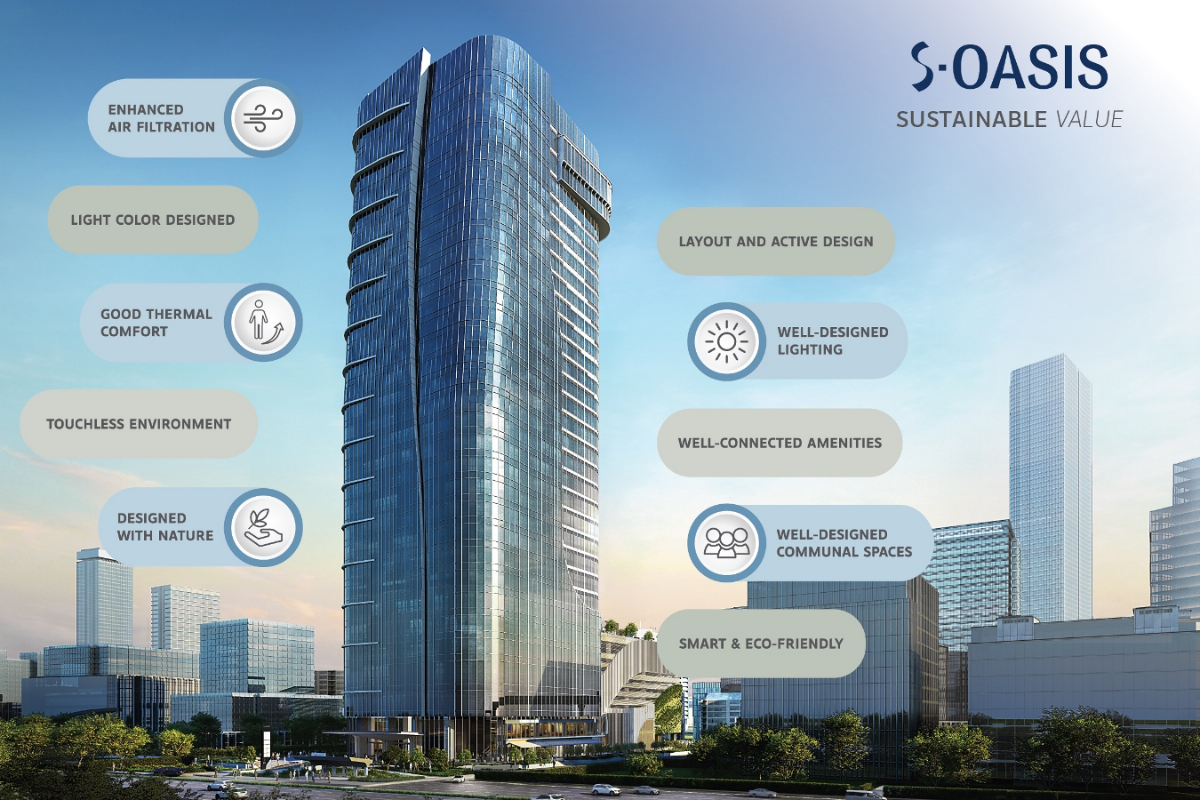 S Oasis มุ่งเป้าสู่การเป็น Sustainable Office ชั้นนำของไทย 
